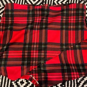 Plaid skort